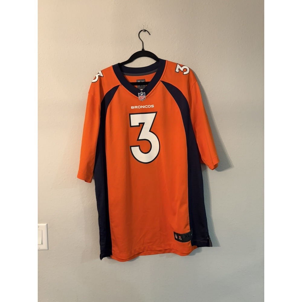 Denver Broncos Russell Wilson Nike On-Field Men's Jersey XL Orange NFL Football
